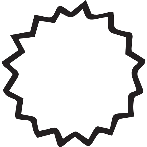 Sticker signs badges star icon