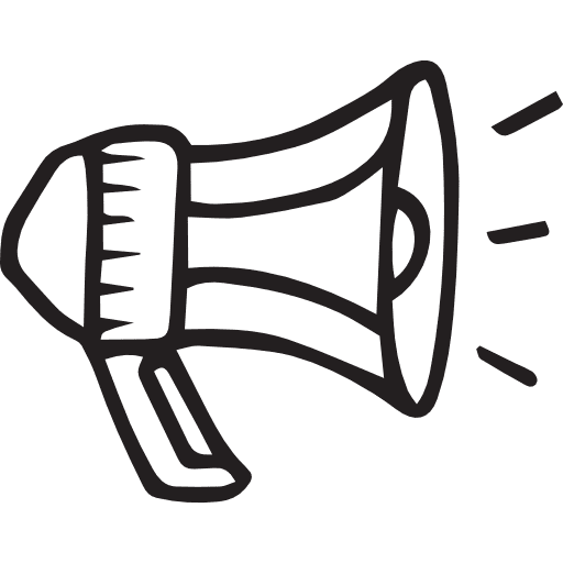 Megaphone megaphone announcer protest icon