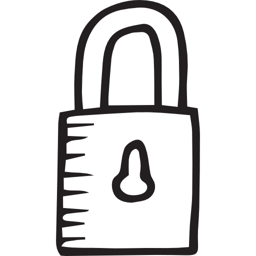 Padlock privacy padlock security icon