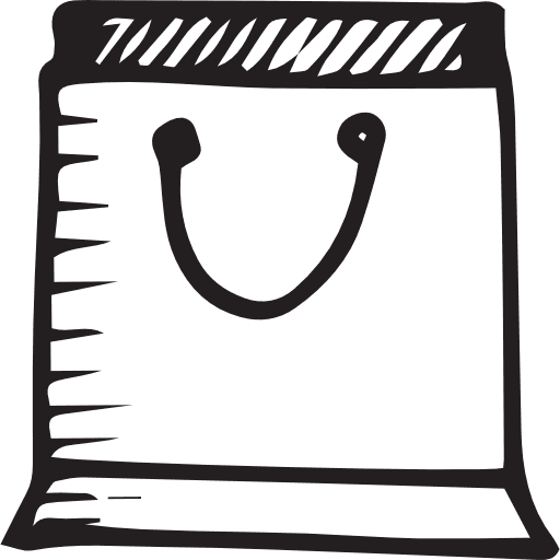 Shopping bag supermarket business commerce icon