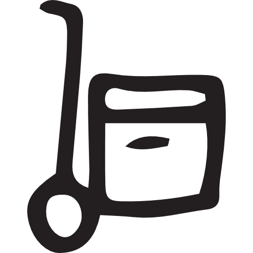 Trolley shop online store icon