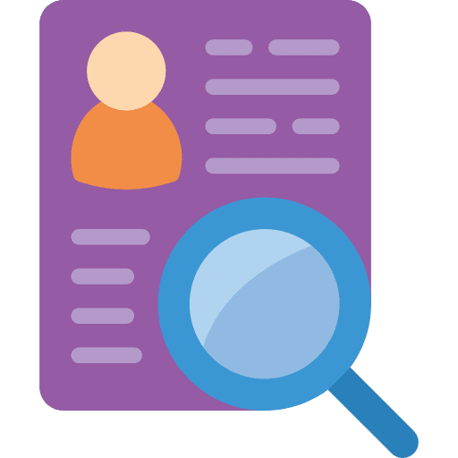 Employee files and folders human resources file icon