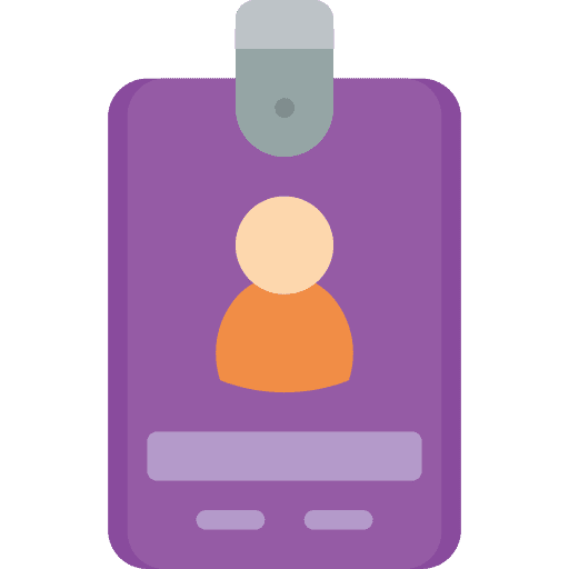 Id card business files and folders id card icon