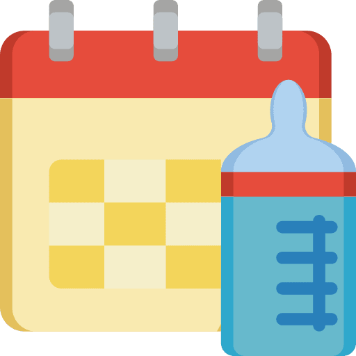 Maternity time and date baby bottle maternity icon Maternity time and date baby bottle maternity icon