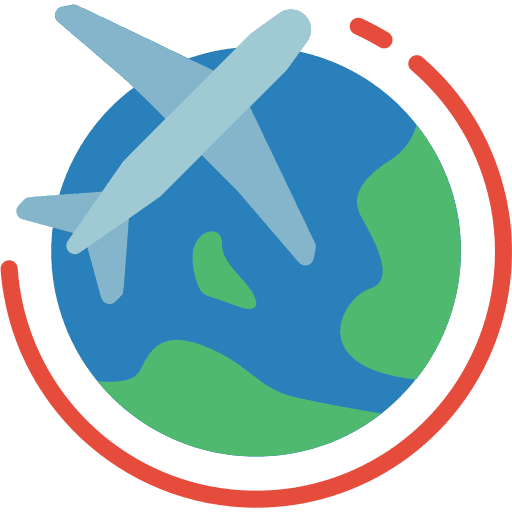 Travel flying transport fly icon
