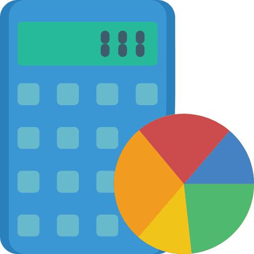 Budget business pie chart report icon Budget business pie chart report icon