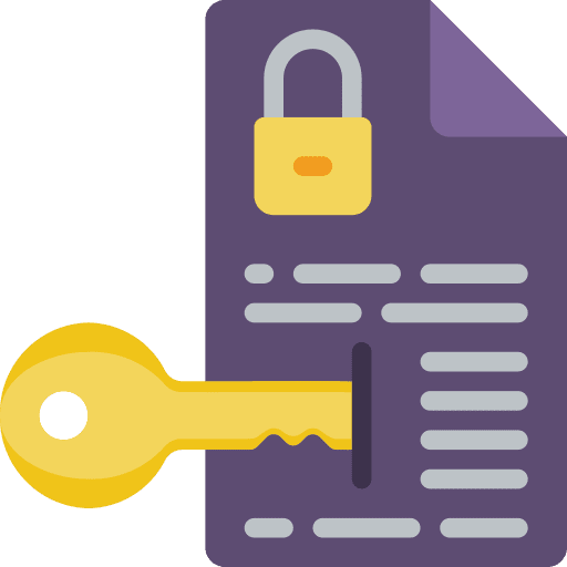 Folder browser padlock key icon Folder browser padlock key icon