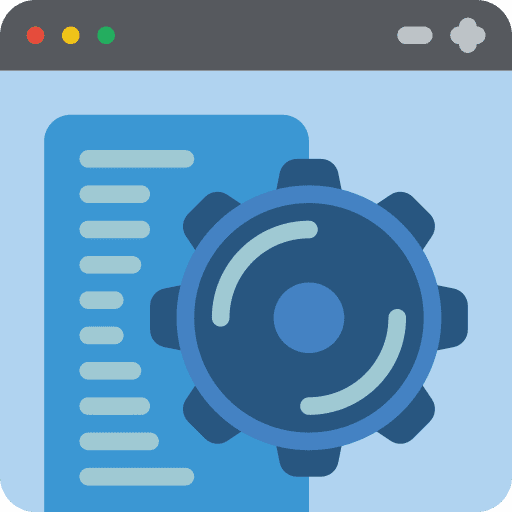 Folder button preferences configuration icon Folder button preferences configuration icon