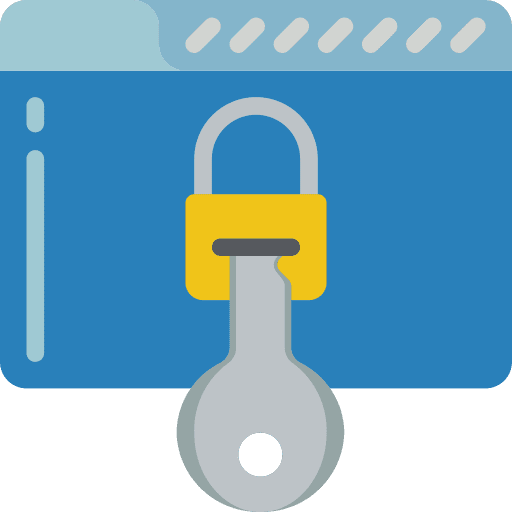 Folder folder padlock browser icon Folder folder padlock browser icon