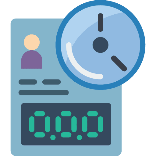 Time clock time sheet icon Time clock time sheet icon