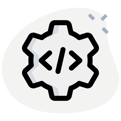 Setting coding web programming setting icon