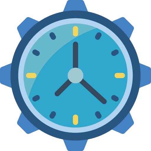 Time management gear time and date time icon Time management gear time and date time icon