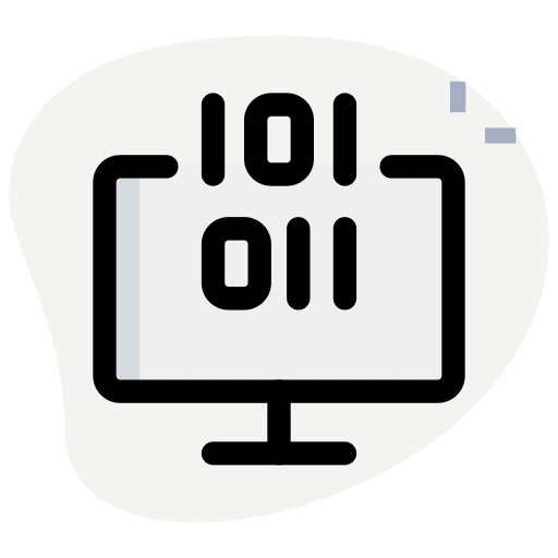 Binary code programming binary code developer icon Binary code programming binary code developer icon