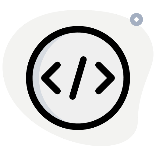 Bracket application web development icon Bracket application web development icon