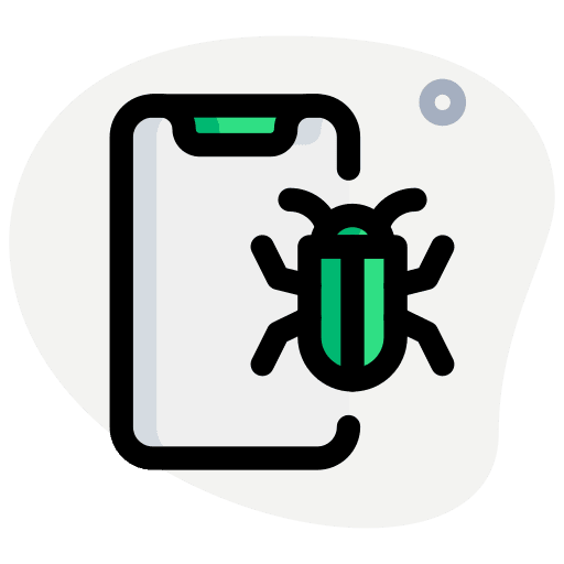 Software development bug protection software development icon