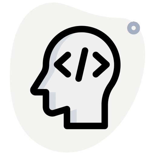 Artificial intelligence seo and web robotics program icon Artificial intelligence seo and web robotics program icon