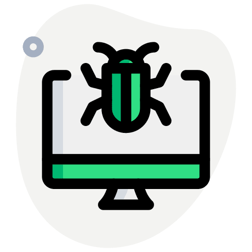 Error monitor desktop computer screen icon Error monitor desktop computer screen icon