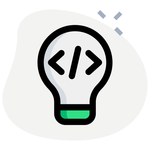 Idea bulb optimization idea bulb programming icon Idea bulb optimization idea bulb programming icon