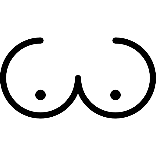 Bosom couple human body people icon