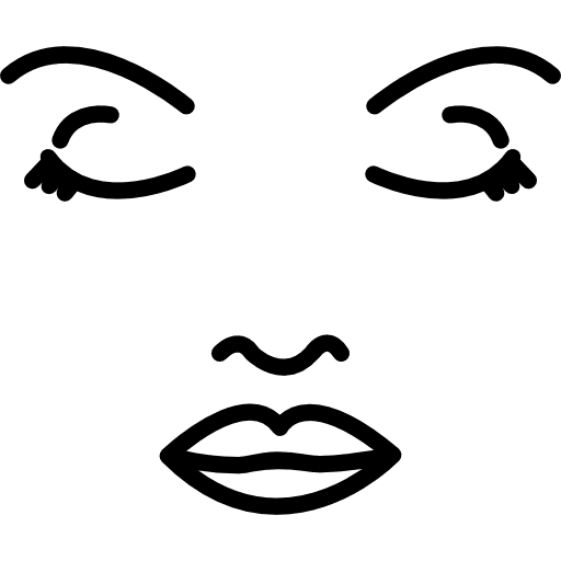 Face of a woman outline female people woman icon