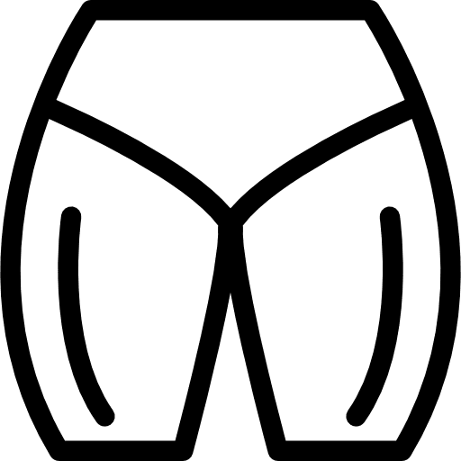 Male hips and quadriceps people body leg icon