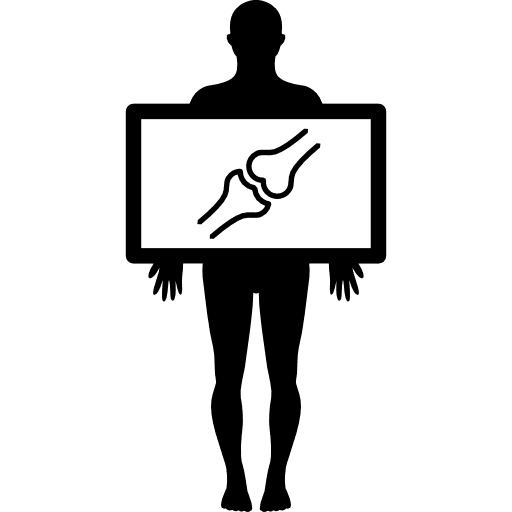 Man having an x ray of bone bone x ray bone x-ray icon