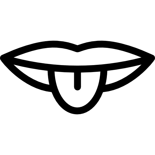 Mouth outline showing off tongue mouth open mouth mouth outline icon