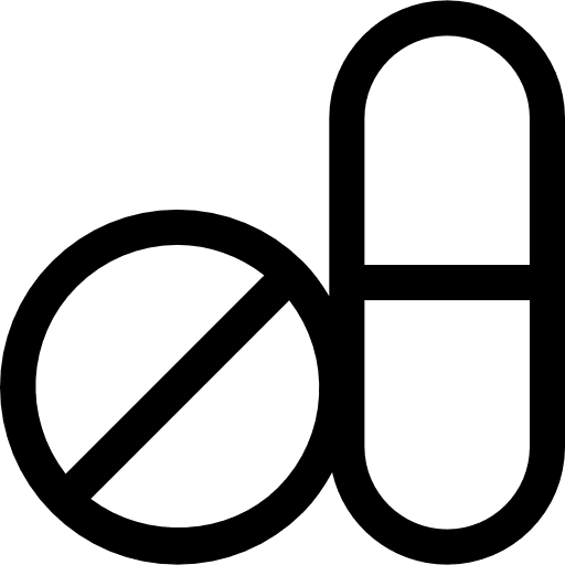 Tablet and capsule medications meds medical medicines icon