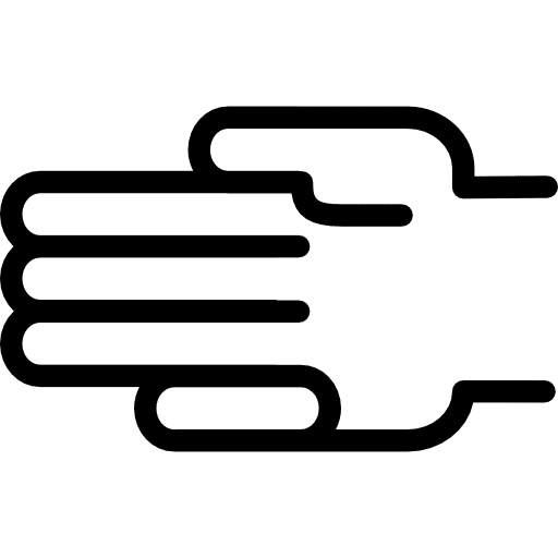 Hand outline hands people hand palm icon