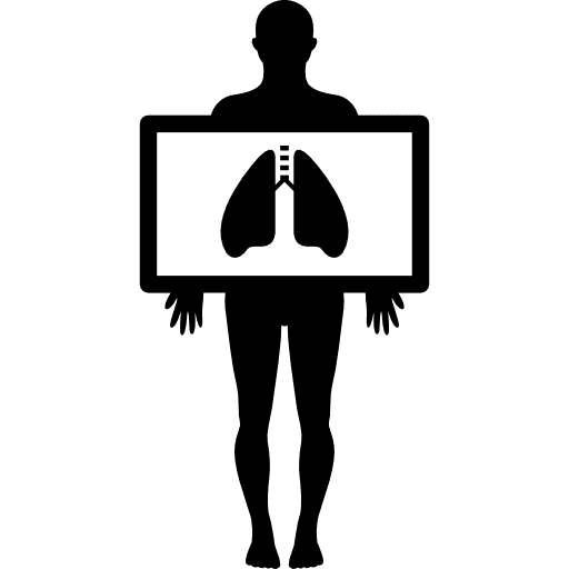 Ribs x rays man people ribs icon