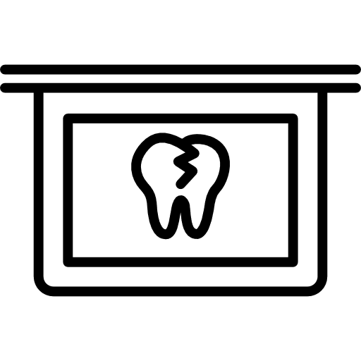 Tooth x rays vision body part x rays x-ray vision icon
