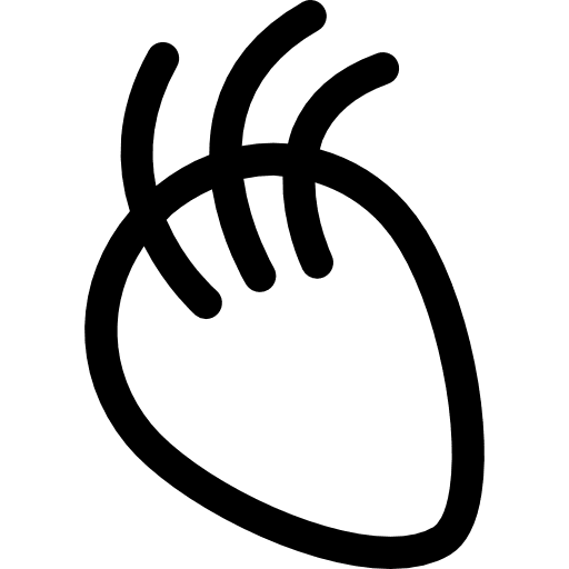 Body part with lines organ body organ medical icon