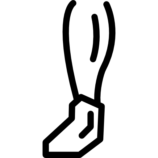 Calf and foot foots people outline icon
