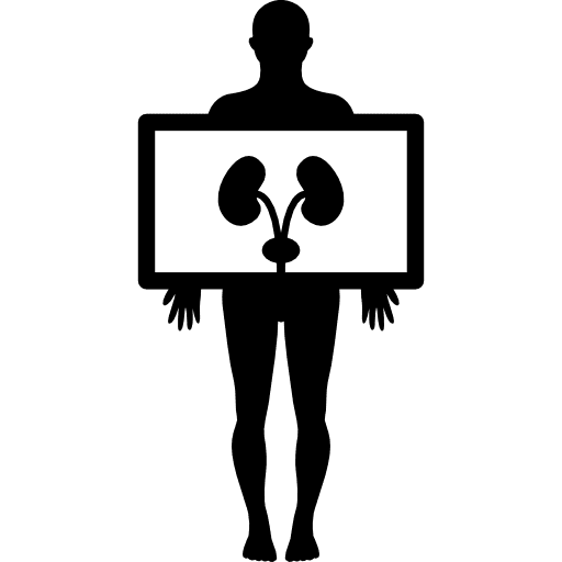 Lungs image on man hands man lung image icon