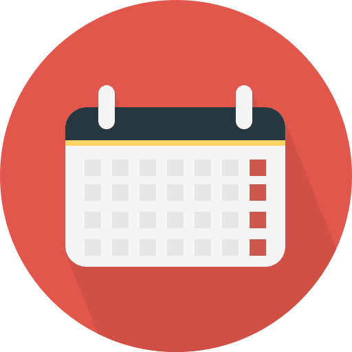 Calendar schedule date organization icon