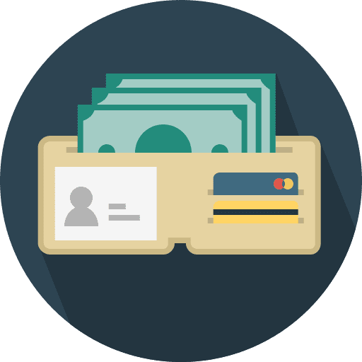 Wallet business and finance wallet notes icon Wallet business and finance wallet notes icon