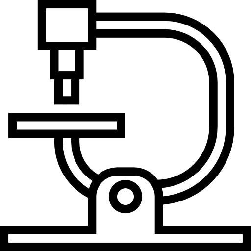 Microscope observation medical education icon Microscope observation medical education icon