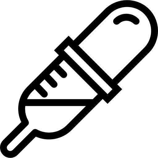 Pipette volumetric chemistry tools and utensils icon Pipette volumetric chemistry tools and utensils icon
