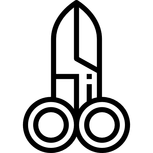 Scissors health clinic surgery operations icon Scissors health clinic surgery operations icon