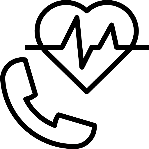 Telephone healthcare and medical technology phone icon Telephone healthcare and medical technology phone icon