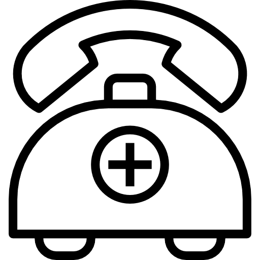 Telephone healthcare and medical telephone phone call icon Telephone healthcare and medical telephone phone call icon