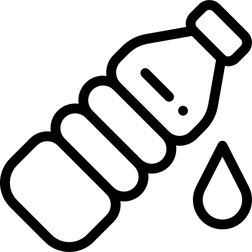 Water bottle medical water beverage icon