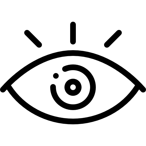 Eye healthcare and medical vision eyes icon