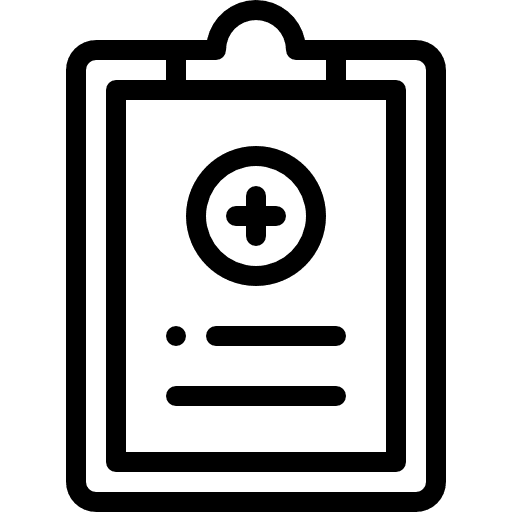 Medical history education medical nurse icon