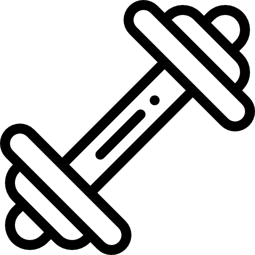 Barbell gym barbell weightlifting icon