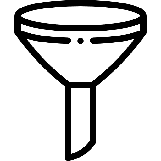 Funnel tool food healthcare and medical icon