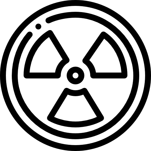 Radiation warning nuclear nuclear energy icon