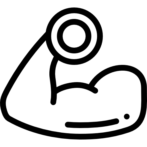 Strength sports gymnast exercise icon