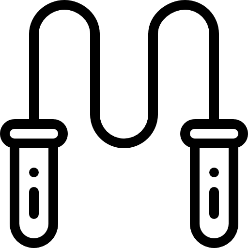 Jump tools and utensils jumping rope sports icon
