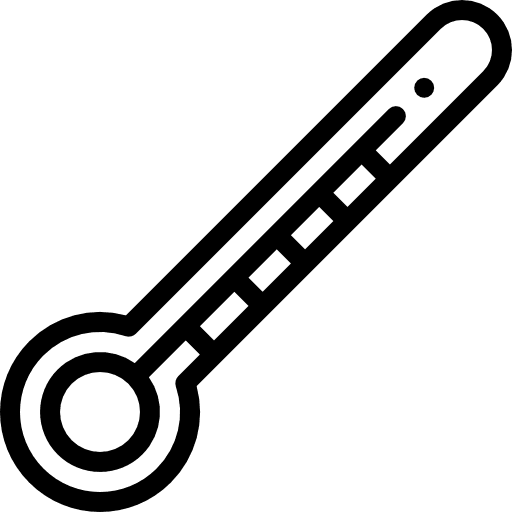 Thermometer tools and utensils celsius mercury icon